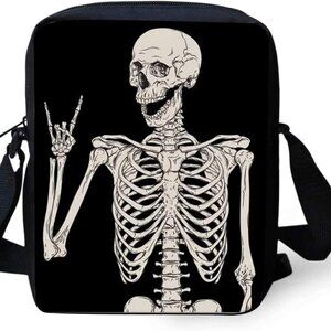 Cross Body Bags Messenger Bag for Kid Student Men Women Black